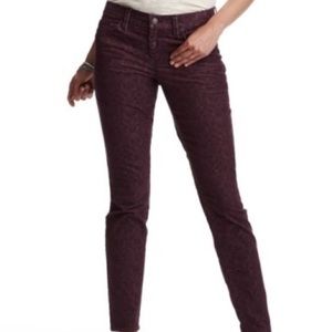 LIKE NEW LOFT Brocade Pattern skinny jeans